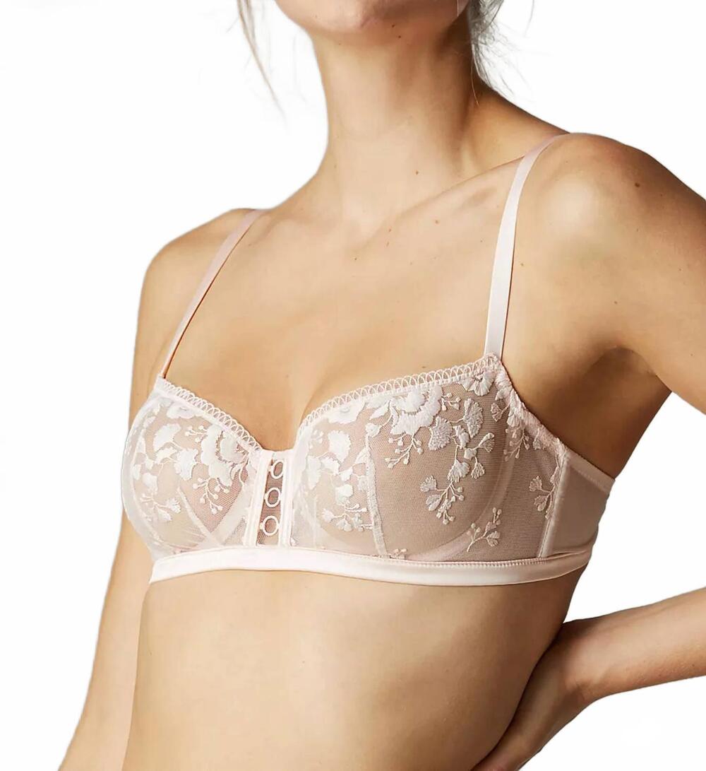 NEW SIMONE PERELE women's orphee demi cup bra in pink